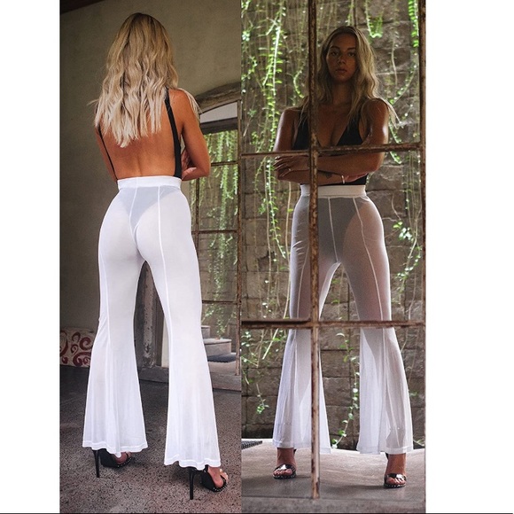 Women’s Bathing Suit Bikini Coverup Beach Swim Wear Pants - Picture 3 of 9